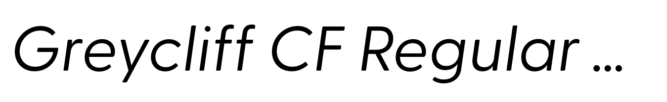 Greycliff CF Regular Oblique